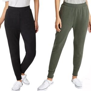 Eddie Bauer Ladies' Jogger, 2-pack Black and Green XXL